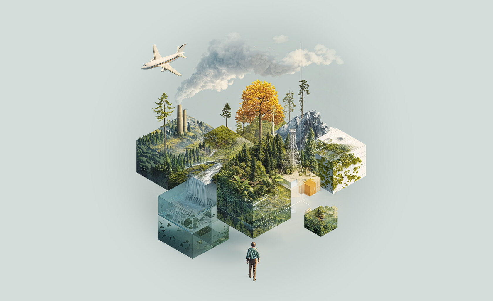 Artwork representing culture as a biological force